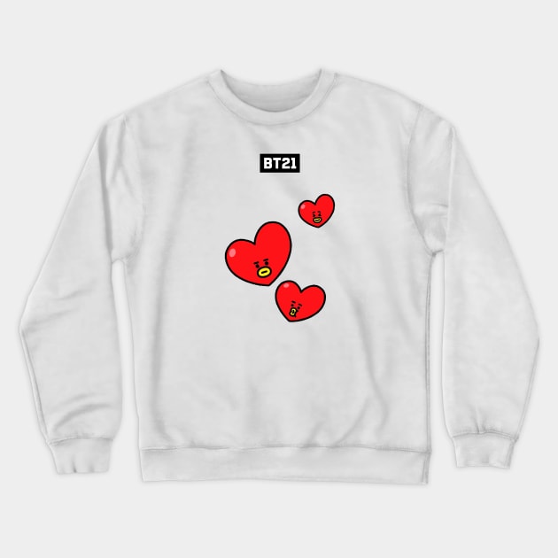 bt21 bts exclusive design 33 Crewneck Sweatshirt by Typography Dose